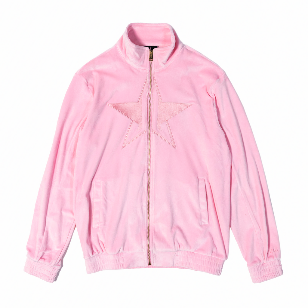 Velour Zip Up Jacket